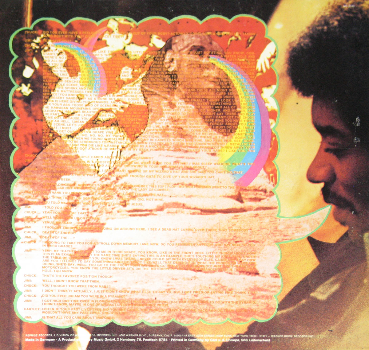 High Resolution Photo of jimi hendrix rainbow bridge original movie sound track 